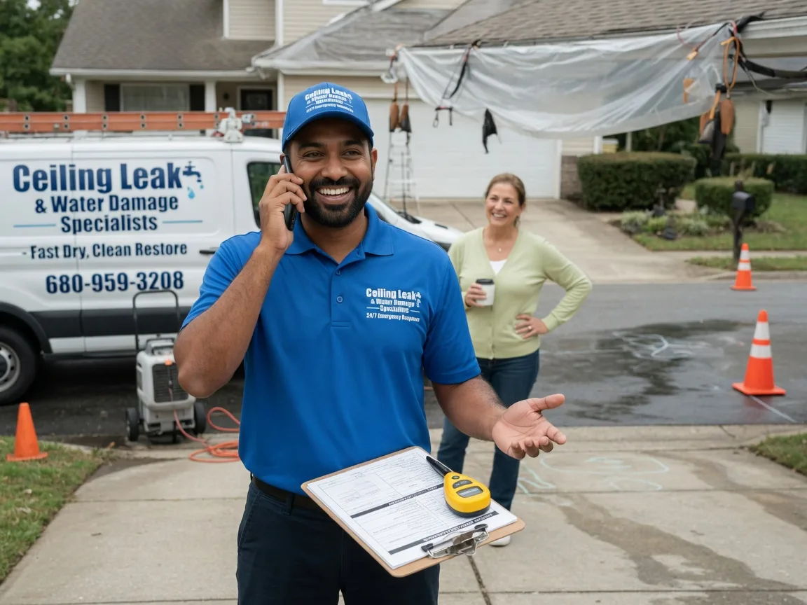 Ceiling Leak Cleanup Woodland, MI FAQs